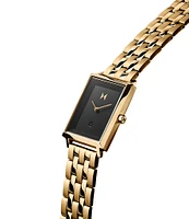 MVMT Signature Square Mason Gold Stainless Steel Bracelet Watch