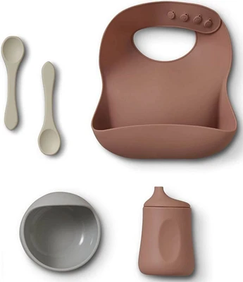 Silver Cross 4-Piece Silicone Mealtime Set