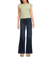 Silver Jeans Co. Avery High Rise Curvy Fit Luxe Stretch Denim Trouser Jeans