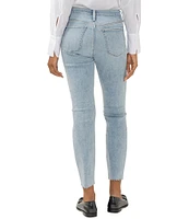 Silver Jeans Co. Beau High Rise Relaxed Fit Slim Straight Leg Cropped Jeans