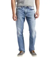 Silver Jeans Co. Eddie Athletic Fit Tapered Leg Light Wash Jeans