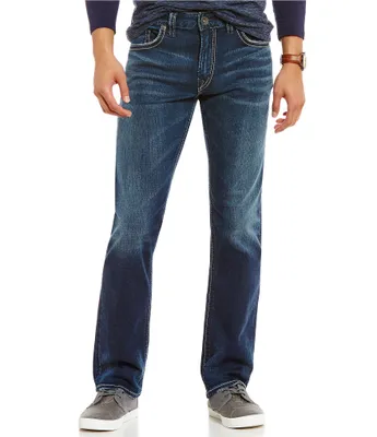 Silver Jeans Co. Eddie Athletic Fit Tapered Leg Dark Wash Jeans