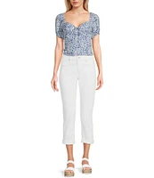 Silver Jeans Co. Elyse Mid Rise Capri Jeans