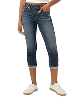 Silver Jeans Co. Elyse Mid Rise Curvy Fit Capri Jeans