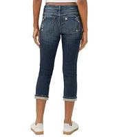 Silver Jeans Co. Elyse Mid Rise Curvy Fit Capri Jeans