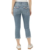 Silver Jeans Co. Elyse Mid Rise Curvy Fit Capri Jeans