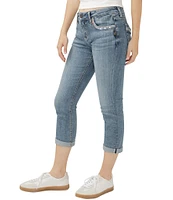 Silver Jeans Co. Elyse Mid Rise Curvy Fit Capri Jeans
