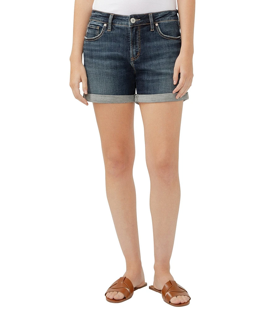 Silver Jeans Co. Elyse Mid Rise Curvy Fit Shorts
