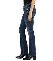 Silver Jeans Co. Elyse Dark Wash Mid Rise Slim Bootcut Jeans