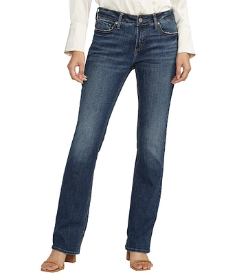 Silver Jeans Co. Elyse Mid Rise Slim-Fit Luxe Stretch Bootcut Jeans