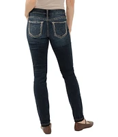 Silver Jeans Co. Girlfriend Dark Indigo Wash Skinny Jeans