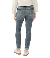 Silver Jeans Co. Girlfriend Mid Rise Power Stretch Skinny Jeans