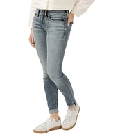 Silver Jeans Co. Girlfriend Mid Rise Power Stretch Skinny Jeans