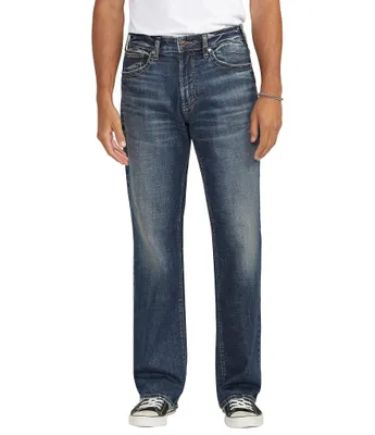 Silver Jeans Co. Gordie Straight Leg Indigo Wash Denim Jeans