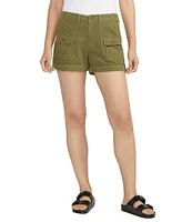 Silver Jeans Co. High Rise Low Stretch Utility Shorts