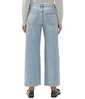 Silver Jeans Co. Isbister Fitted Wide Leg Cropped Jeans