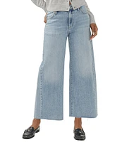 Silver Jeans Co. Isbister Fitted Wide Leg Cropped Jeans