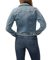 Silver Jeans Co. Long Sleeve Cropped Denim Jacket