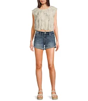Silver Jeans Co. Mid Rise Curvy Fit Boyfriend Shorts