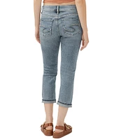 Silver Jeans Co. Mid Rise Curvy Fit Luxe Stretch Denim Capri Jeans