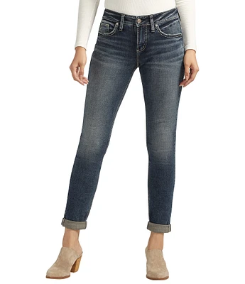 Silver Jeans Co. Mid Rise Girlfriend Skinny Jeans