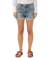 Silver Jeans Co. Mid Rise Relaxed Fit Boyfriend Shorts