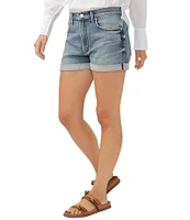 Silver Jeans Co. Mid Rise Relaxed Fit Boyfriend Shorts