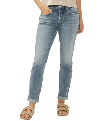 Silver Jeans Co. Mid Rise Slim Leg Boyfriend Jeans