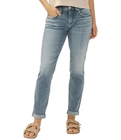 Silver Jeans Co. Mid Rise Slim Leg Boyfriend Jeans