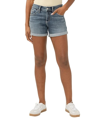 Silver Jeans Co. Mid Rise Slim Leg Boyfriend Shorts
