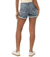 Silver Jeans Co. Mid Rise Slim Leg Boyfriend Shorts