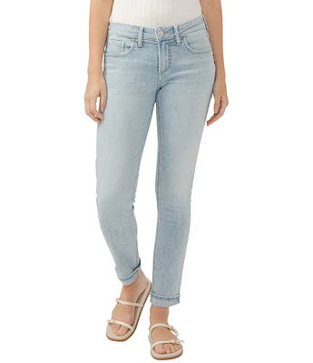 Silver Jeans Co. Mid Rise Slim Leg Girlfriend Skinny Jeans