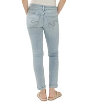 Silver Jeans Co. Mid Rise Slim Leg Girlfriend Skinny Jeans