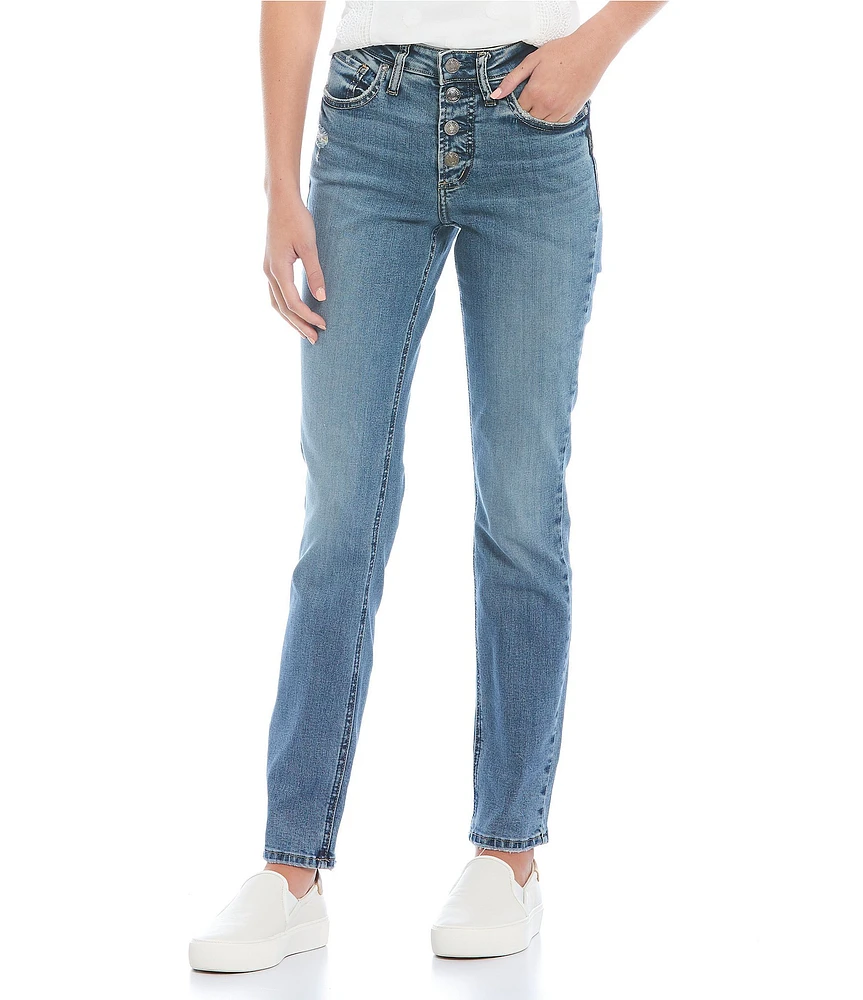 Silver Jeans Co. Most Wanted Button Front Straight Jeans