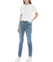 Silver Jeans Co. Most Wanted Button Front Straight Jeans