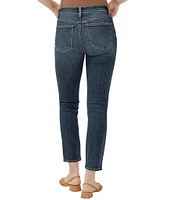 Silver Jeans Co. Most Wanted Mid Rise Slim Fit Straight Leg Power Stretch™ Ankle Jeans