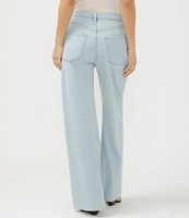 Silver Jeans Co. Pleated Wide Leg Denim Trousers