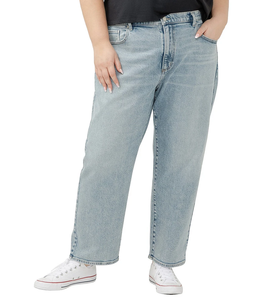 Silver Jeans Co. Plus Size 90s Straight Wide Leg Jeans