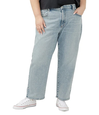 Silver Jeans Co. Plus Size 90s Straight Wide Leg Jeans