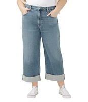 Silver Jeans Co. Plus Size Be Easy Cropped Wide Leg Jeans
