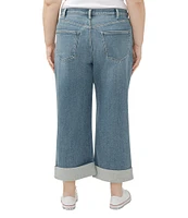 Silver Jeans Co. Plus Size Be Easy Cropped Wide Leg Jeans