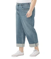 Silver Jeans Co. Plus Size Be Easy Cropped Wide Leg Jeans