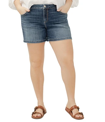 Silver Jeans Co. Plus Size Elyse Mid Rise Shorts