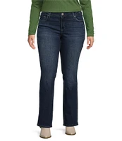 Silver Jeans Co. Plus Size Elyse Mid-Rise Slim Bootcut Jeans