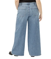 Silver Jeans Co. Plus Size High Rise Wide Leg Jeans