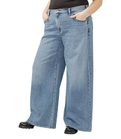 Silver Jeans Co. Plus Size High Rise Wide Leg Jeans