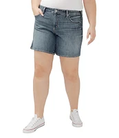 Silver Jeans Co. Plus Size Mid Rise Boyfriend Shorts