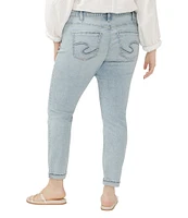 Silver Jeans Co. Plus Size Stretch Mid-Rise Girlfriend Skinny Jeans