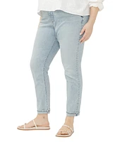Silver Jeans Co. Plus Size Stretch Mid-Rise Girlfriend Skinny Jeans