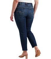 Silver Jeans Co. Plus Size Suki Distressed Straight Leg Ankle Jeans